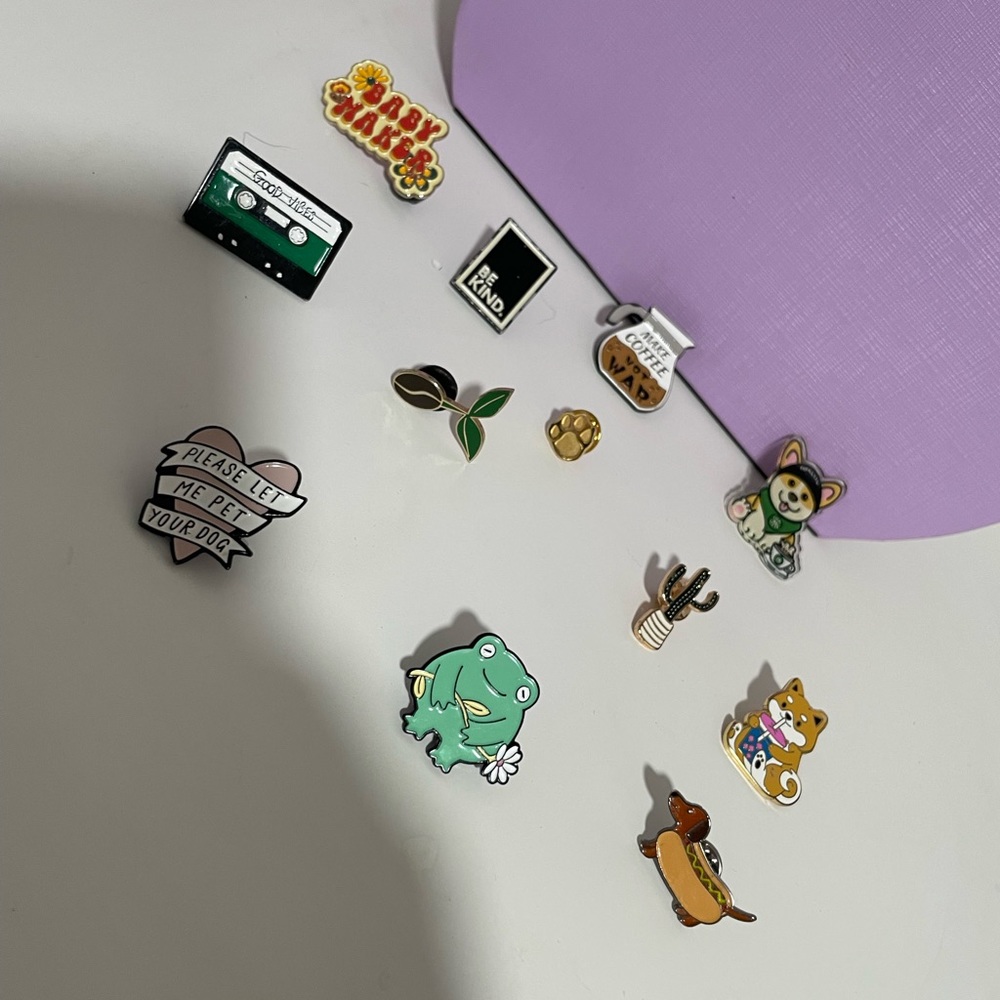ENAMEL PIN LOT OF 12